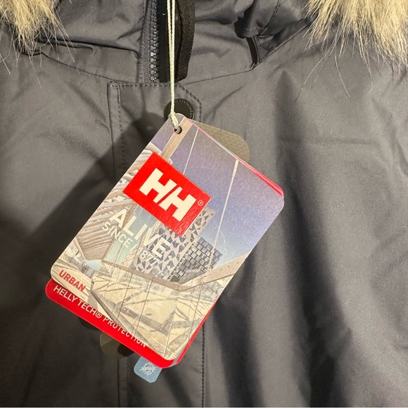 Helly Hansen Women's Senja Plus Parka 3x NWT Waterproof Blue Winter Coat - Picture 4 of 15